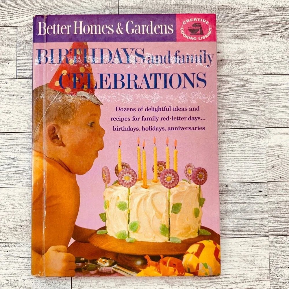 1963 Birthdays and Family Celebrations Cookbook‎ Better Homes Gardens BHG Vtg HC